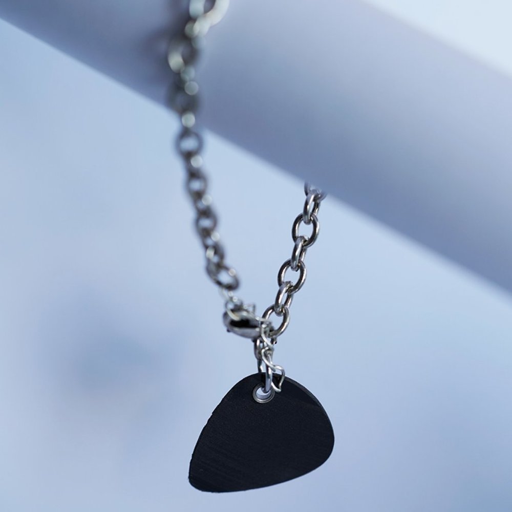 Vinyl Record Guitar Pick Bracelet